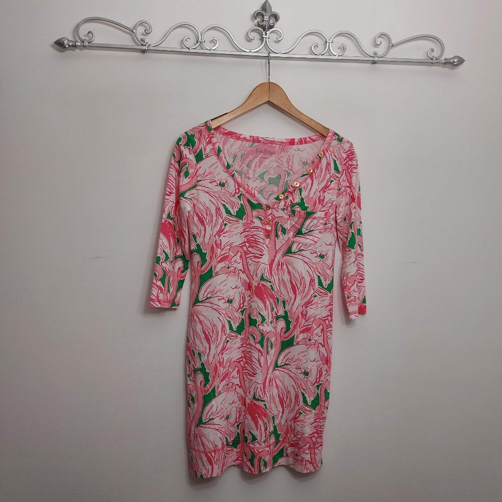 Lilly Pulitzer Pink Colony Palmetto dress *HTF RETIRED PRINT*